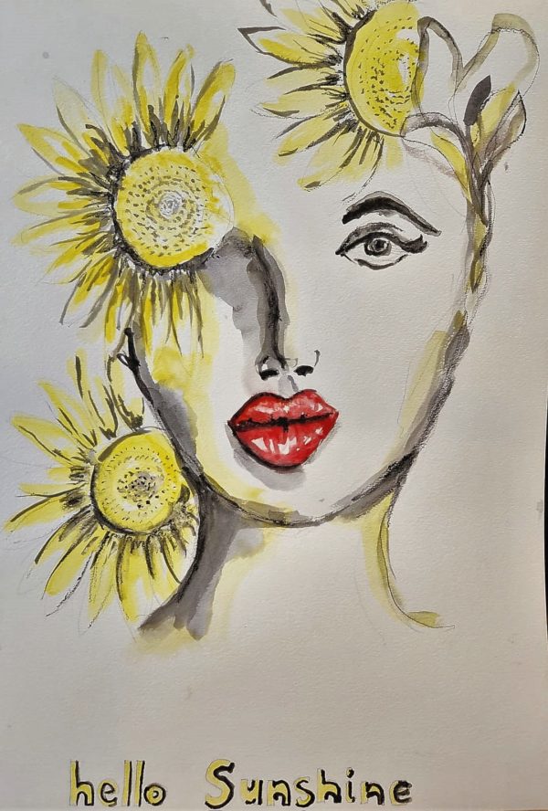 Paintings on Paper: Hello Sunshine